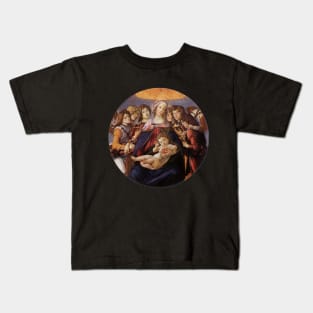 Madonna and Child with Angels by Sandro Botticelli Kids T-Shirt